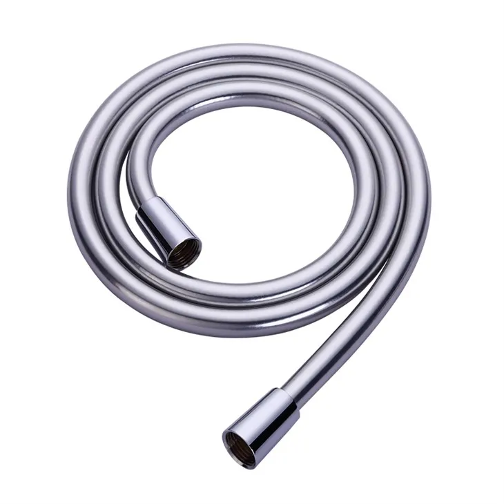 PVC Shiny Silver Shower Hose Swivel