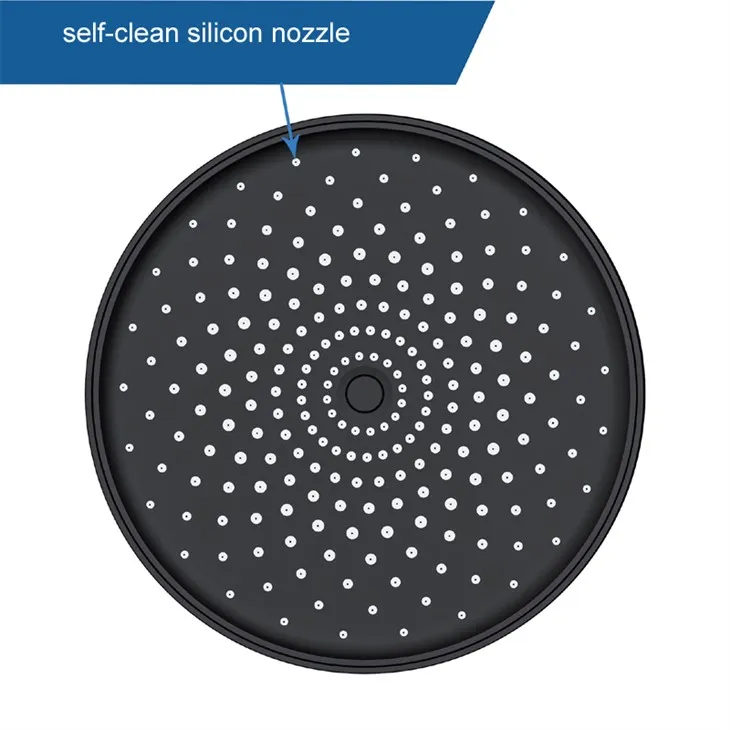 Sturtuhausur fyrir heilsulind með reglulegri háflæði - Leyfilegur vatnsrennsli - Stillanlegur snúningsbolti