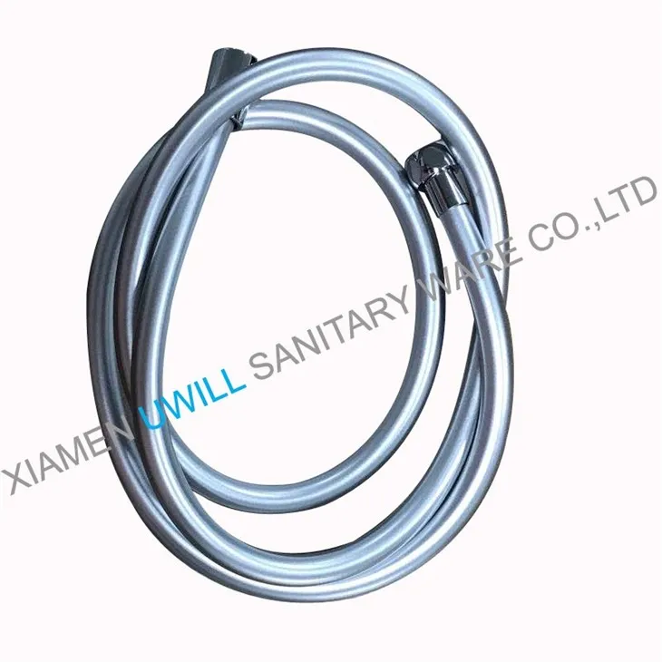 Silver Plastic Shower Hose