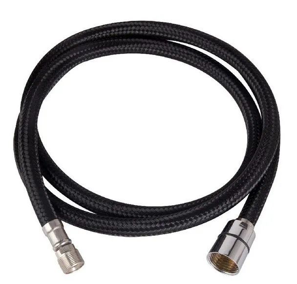 Fléttum ryðfríu stáli slönguna CUPC klósett tengi, -1/2 kvenkyns þjöppun þráður X 7/8 kvenkyns Ballcock þráður