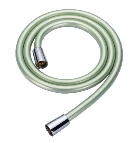 Fimm laga kalkgrænt PVC slétt sturtuslanga sveigjanleg slanga